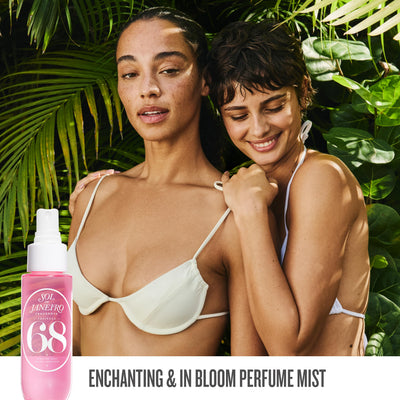Sol de Janeiro products held in hand to show compact travel size