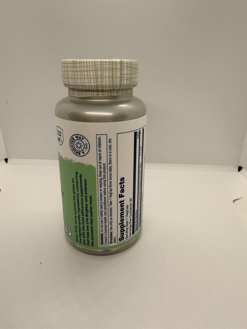 SOLARAY cápsula junto a alimentos altos en histamina para uso situacional