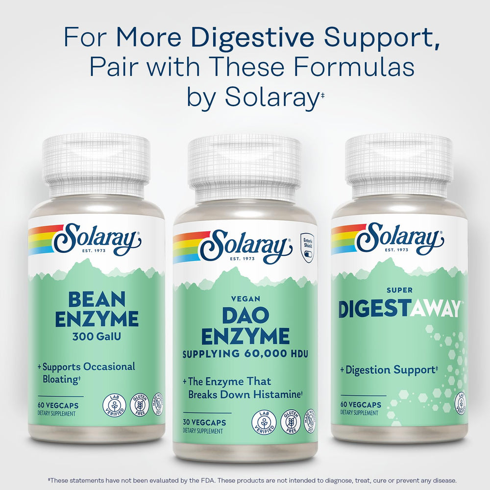 SOLARAY etiqueta nutricional nítida para verificar ingredientes y potencia
