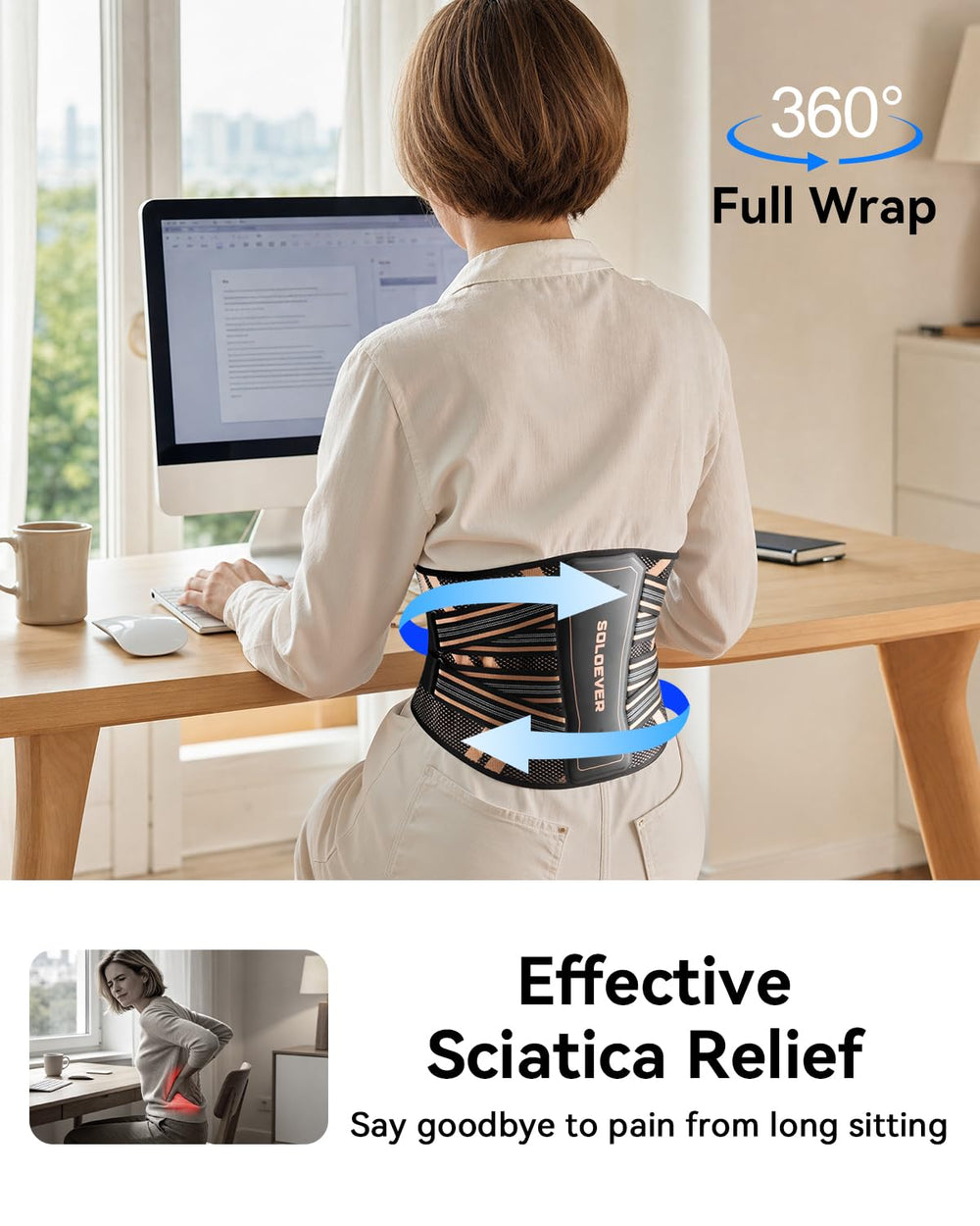 SOLOEVER adjustable strap and pulley system displaying customizable compression