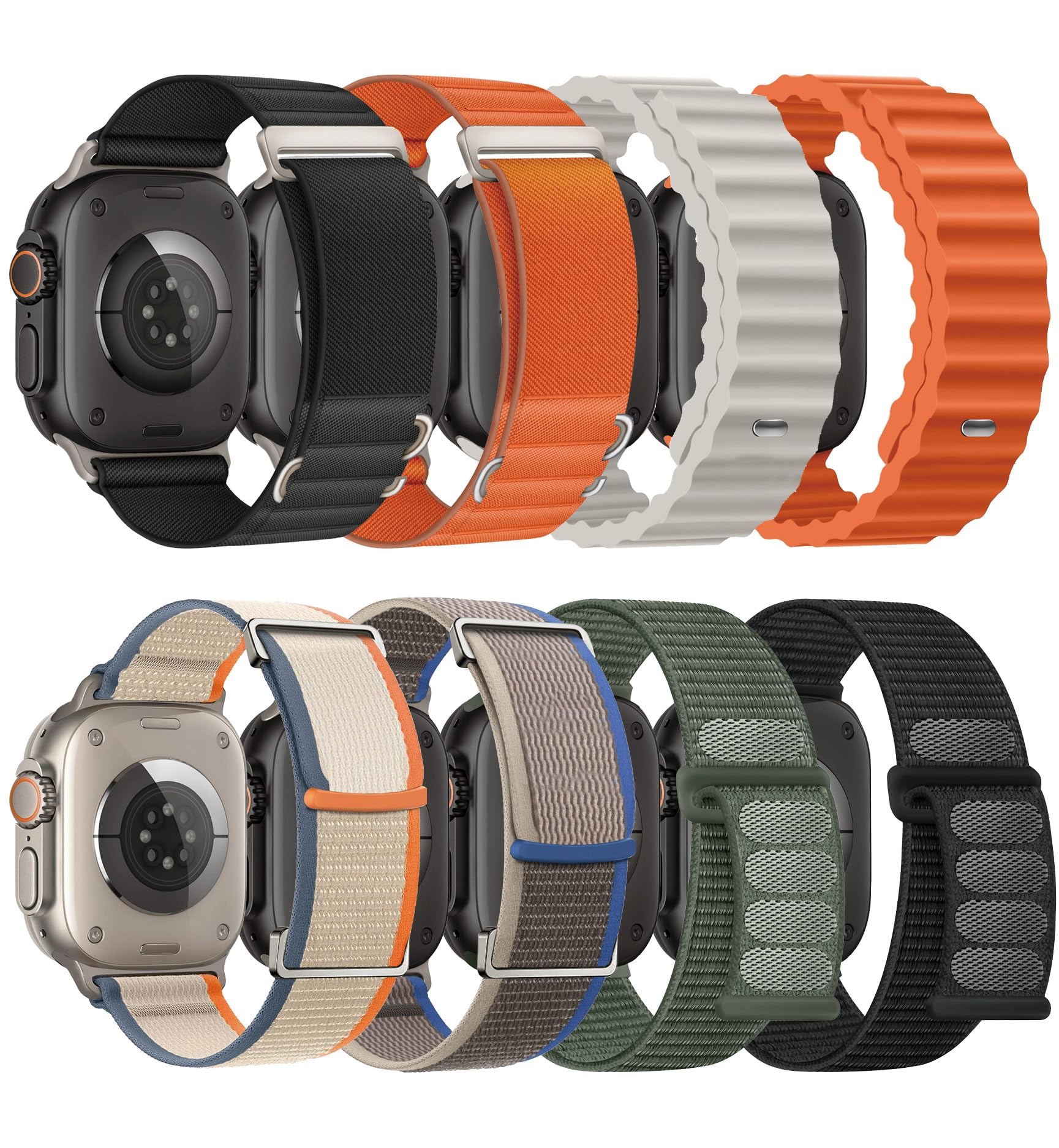 SOLOLUP pack frontal mostrando ocho correas variadas y compatibilidad múltiple