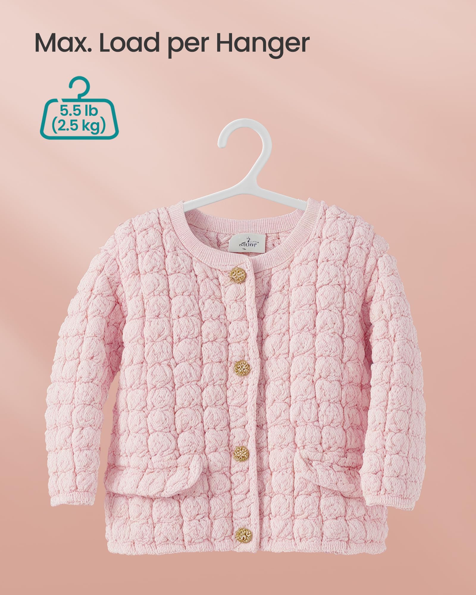 SONGMICS muescas amplias sujetan tirantes y vestidos infantiles