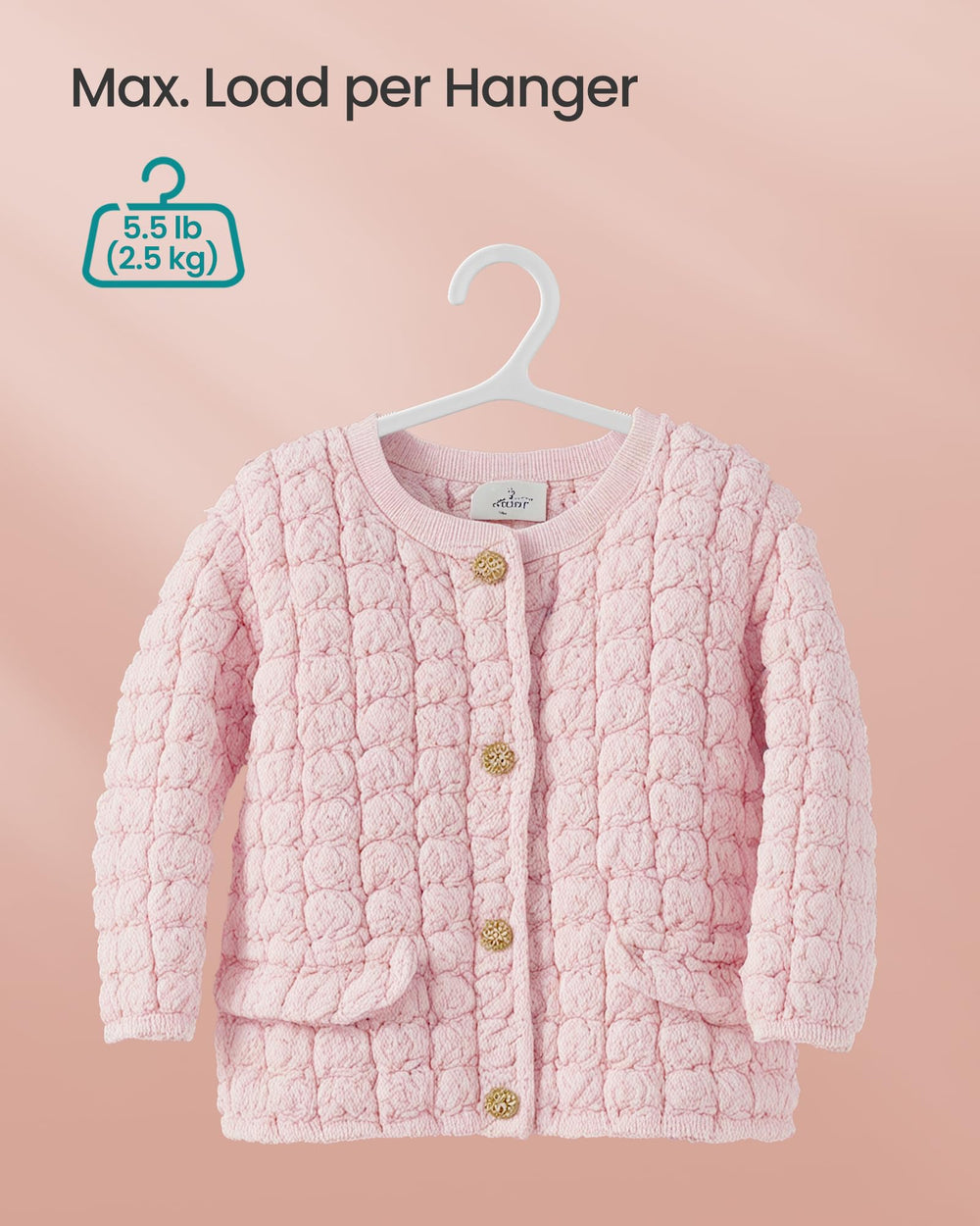 SONGMICS muescas amplias sujetan tirantes y vestidos infantiles