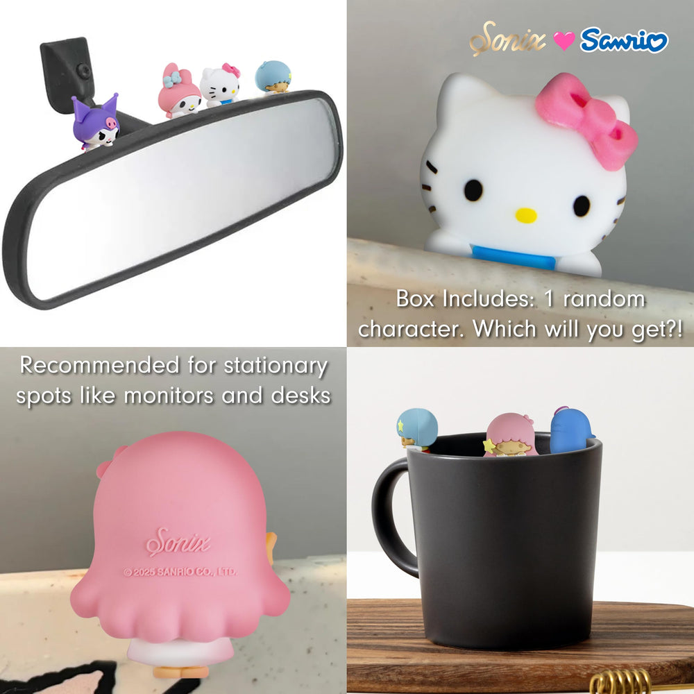 Sonix conjunto de personajes pastel alineados para comparar opciones de colección