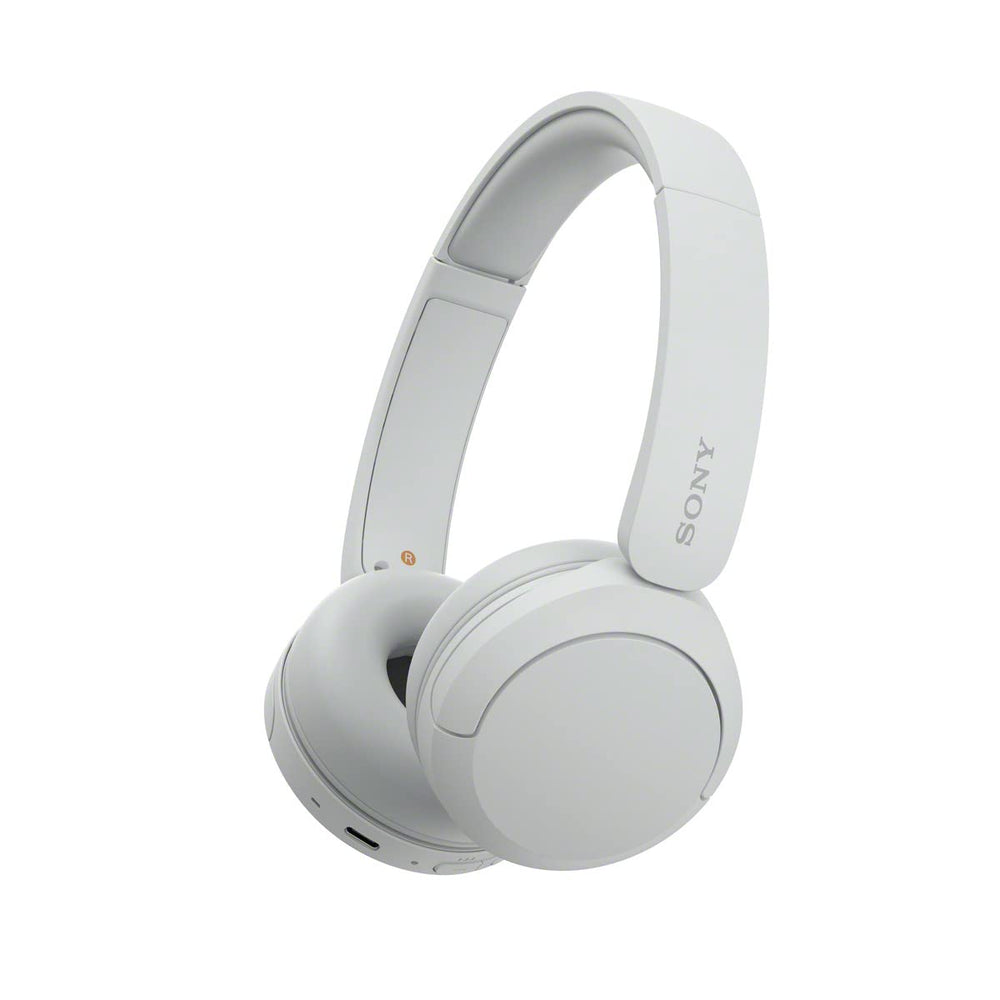 Sony WH-CH520 vista frontal blanco, diseño ligero y elegante
