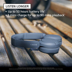 Sony WH-CH520 vista lateral mostrando controles y perfil ergonómico