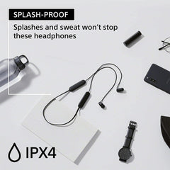 Sony WI-C100 auriculares en uso corriendo, Sony resistente al sudor