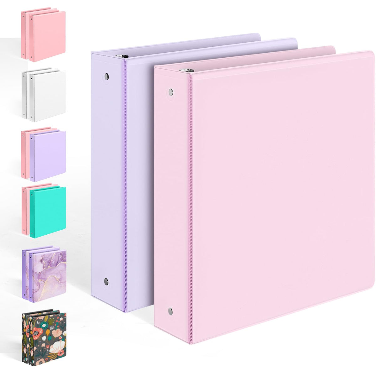 Sooez BinderX frente del pack rosa y morado mostrando diseño y capacidad