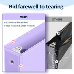 Sooez bolsillo en el lomo para etiquetas visibles en estantería y fácil identificación