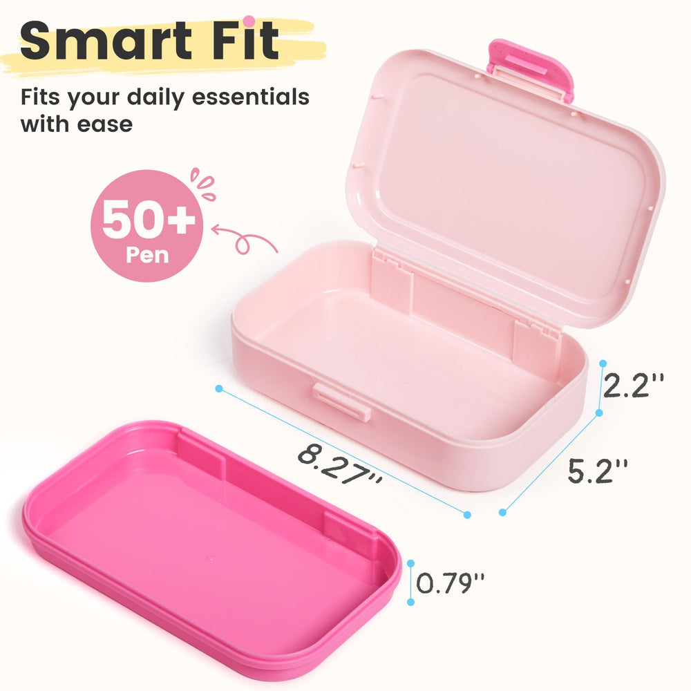Sooez tamaño comparado con mano, estuche compacto y fácil de llevar