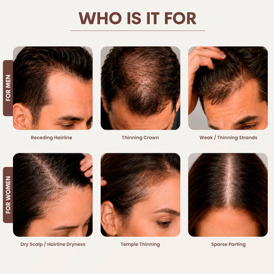 SØREN aplicación en cabello mostrando cobertura y control exacto