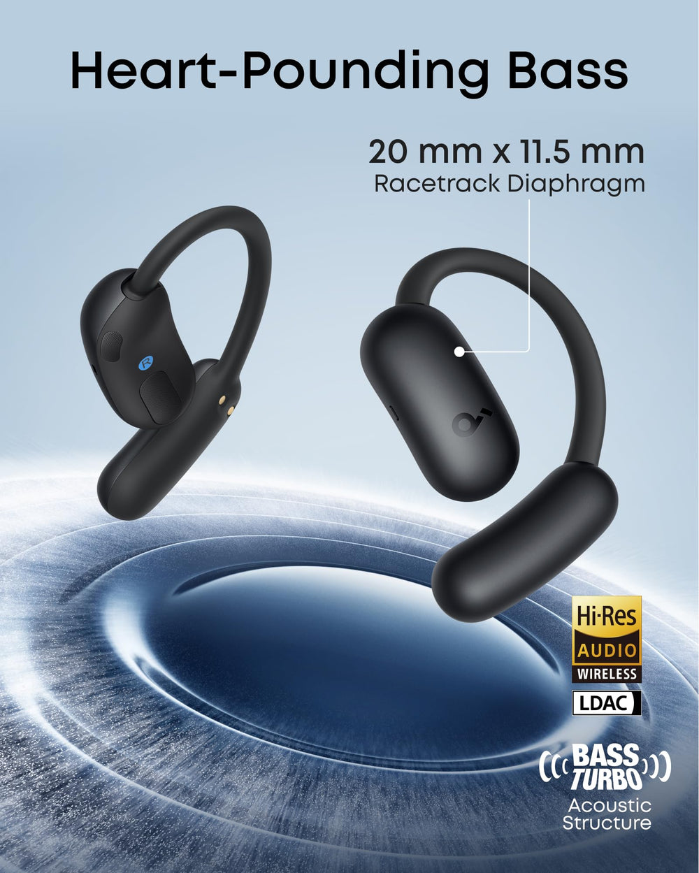 Soundcore AeroFit 2 on runner demonstrating open-ear awareness and safety benefit