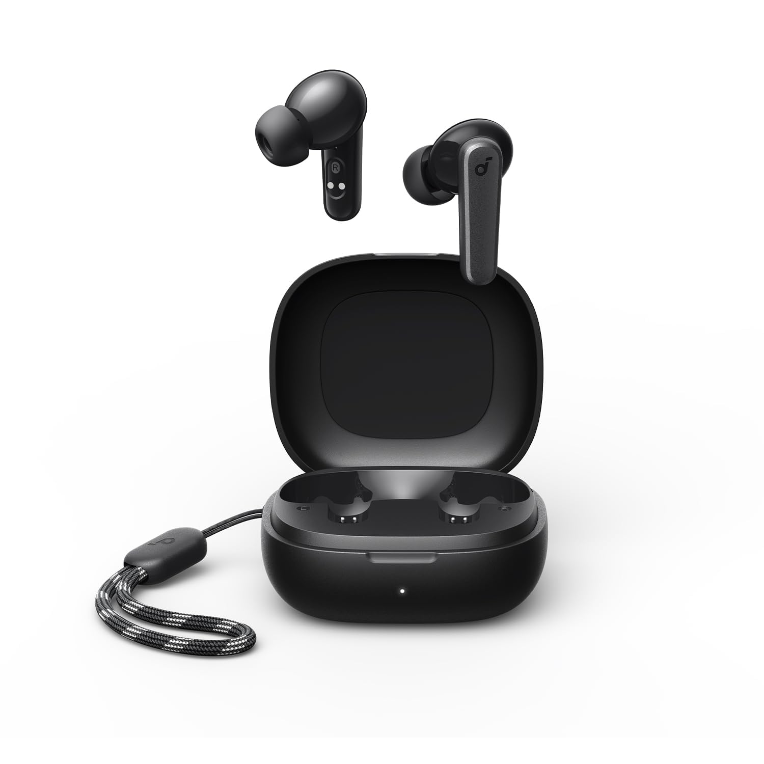 Soundcore P20i comparación de tamaño en mano mostrando ligereza