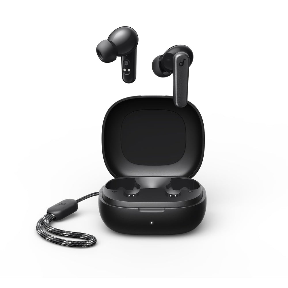 Soundcore P20i comparación de tamaño en mano mostrando ligereza