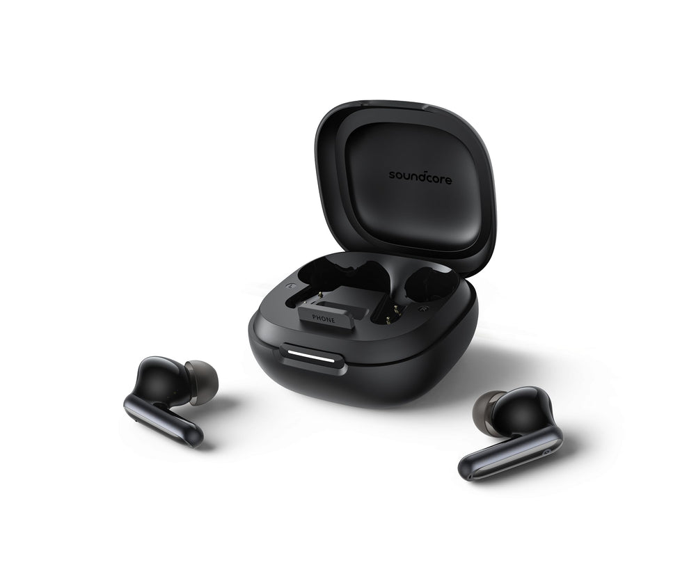 Soundcore P40i detalle de micrófonos y claridad en llamadas
