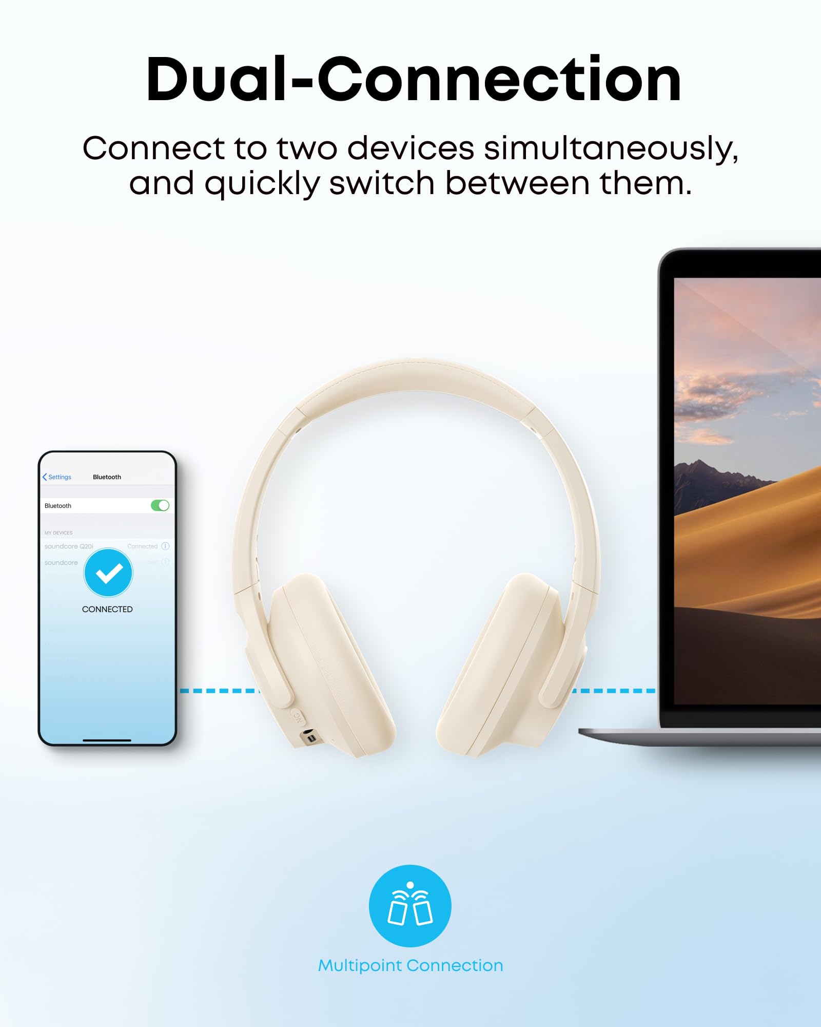 Soundcore Q20i pantalla de la app Soundcore con ecualizador personalizable