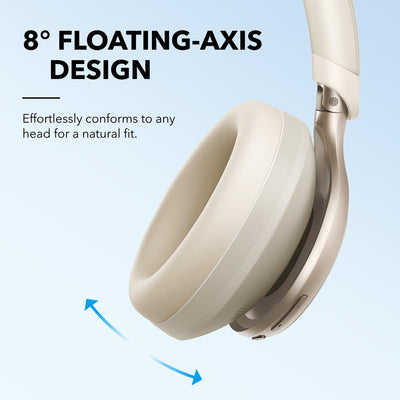 Soundcore Space One size compared in hand to show compact folding and portability