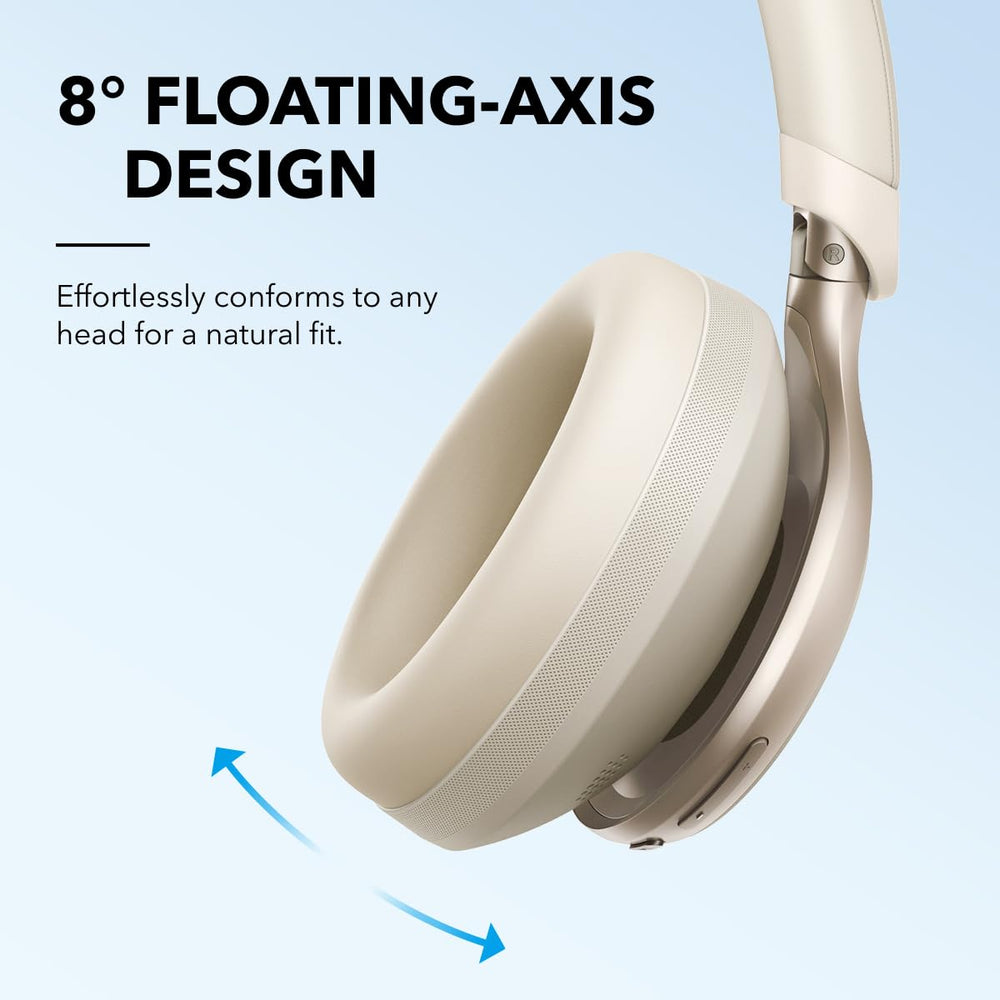 Soundcore Space One size compared in hand to show compact folding and portability