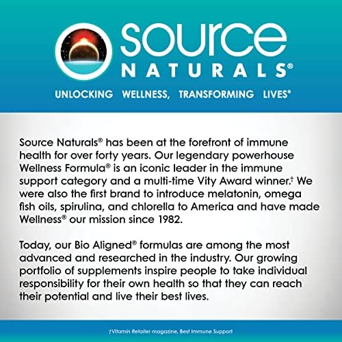 Source Naturals frasco sobre escritorio junto a libretas promoviendo enfoque