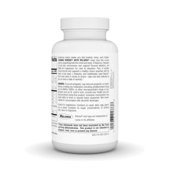 Source Naturals etiqueta nutricional destacando ingredientes clave y dosis