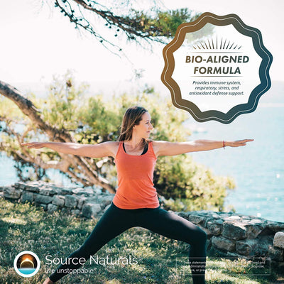 Source Naturals botanicals displayed to show traditional herbal components