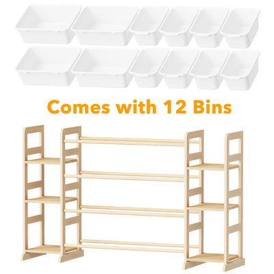 SpaceAid in a styled playroom demonstrating tidy, attractive storage