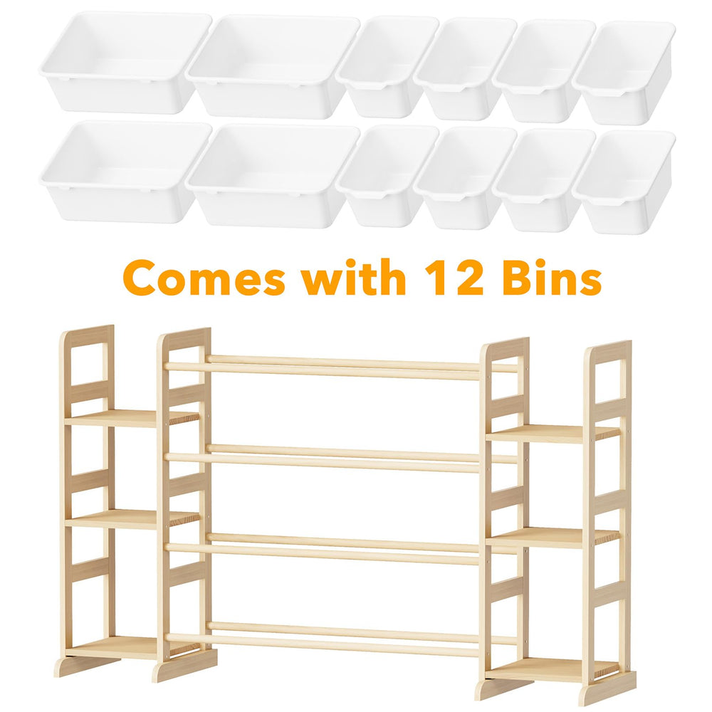 SpaceAid in a styled playroom demonstrating tidy, attractive storage
