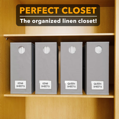SpaceAid stacked organizers on shelf for efficient space use