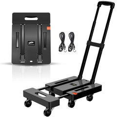 SPACEKEEPER vista frontal del carrito plegado, ahorro de espacio