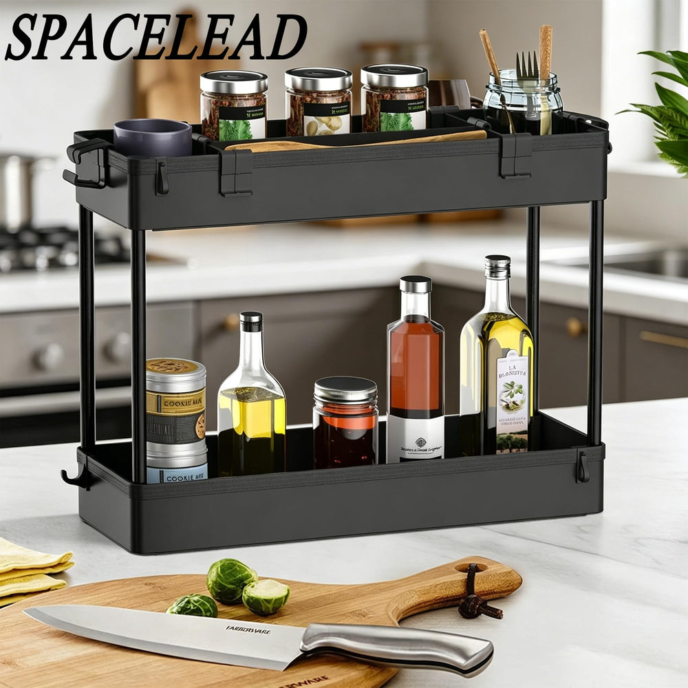 SPACELEAD carrito en lavandería organizando detergentes y productos