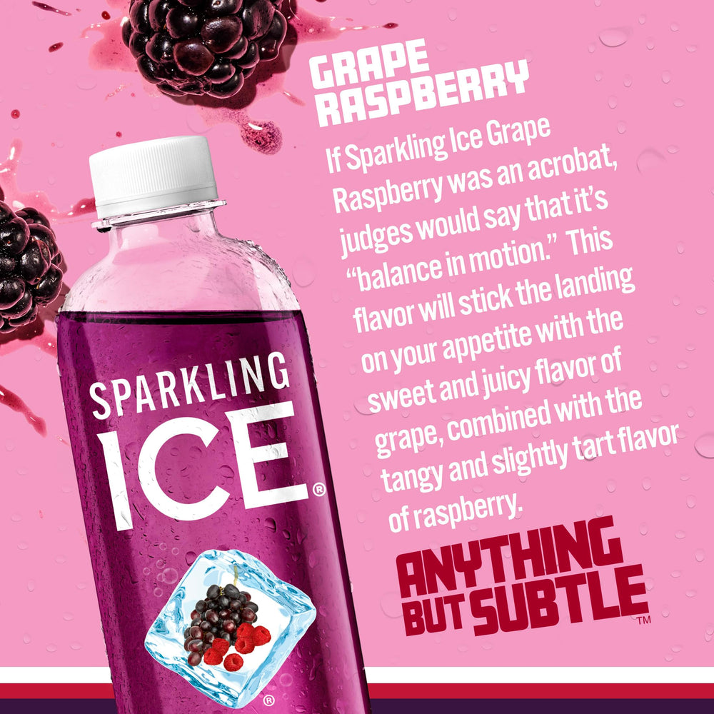 Sparkling Ice botella con etiqueta visible y tapa, perfecta para identificar sabor