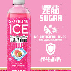 Sparkling Ice botella en mano tamaño 17 fl oz práctico para llevar y consumir frío
