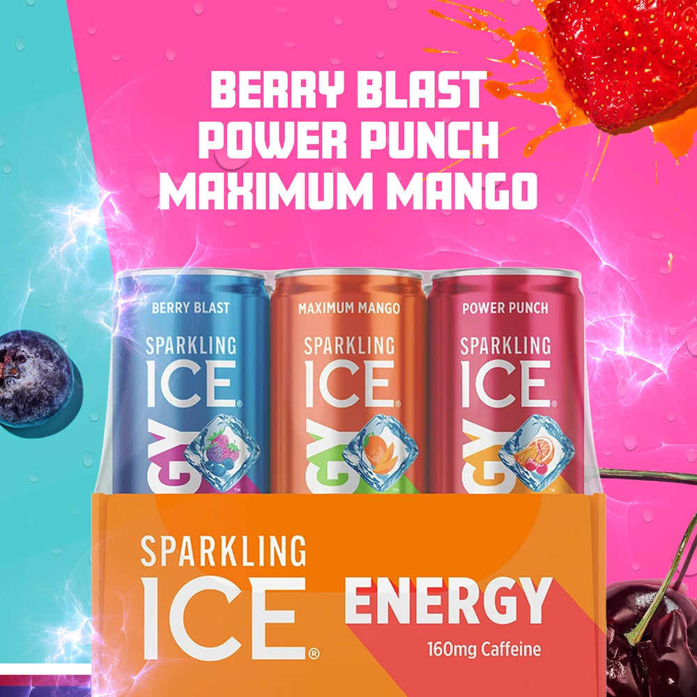 Sparkling Ice lata fría en refrigerador, beneficio de conservación refrescante