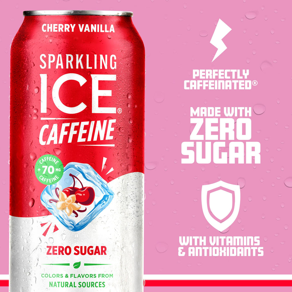 Sparkling Ice lata abierta con espuma ligera lista para beber