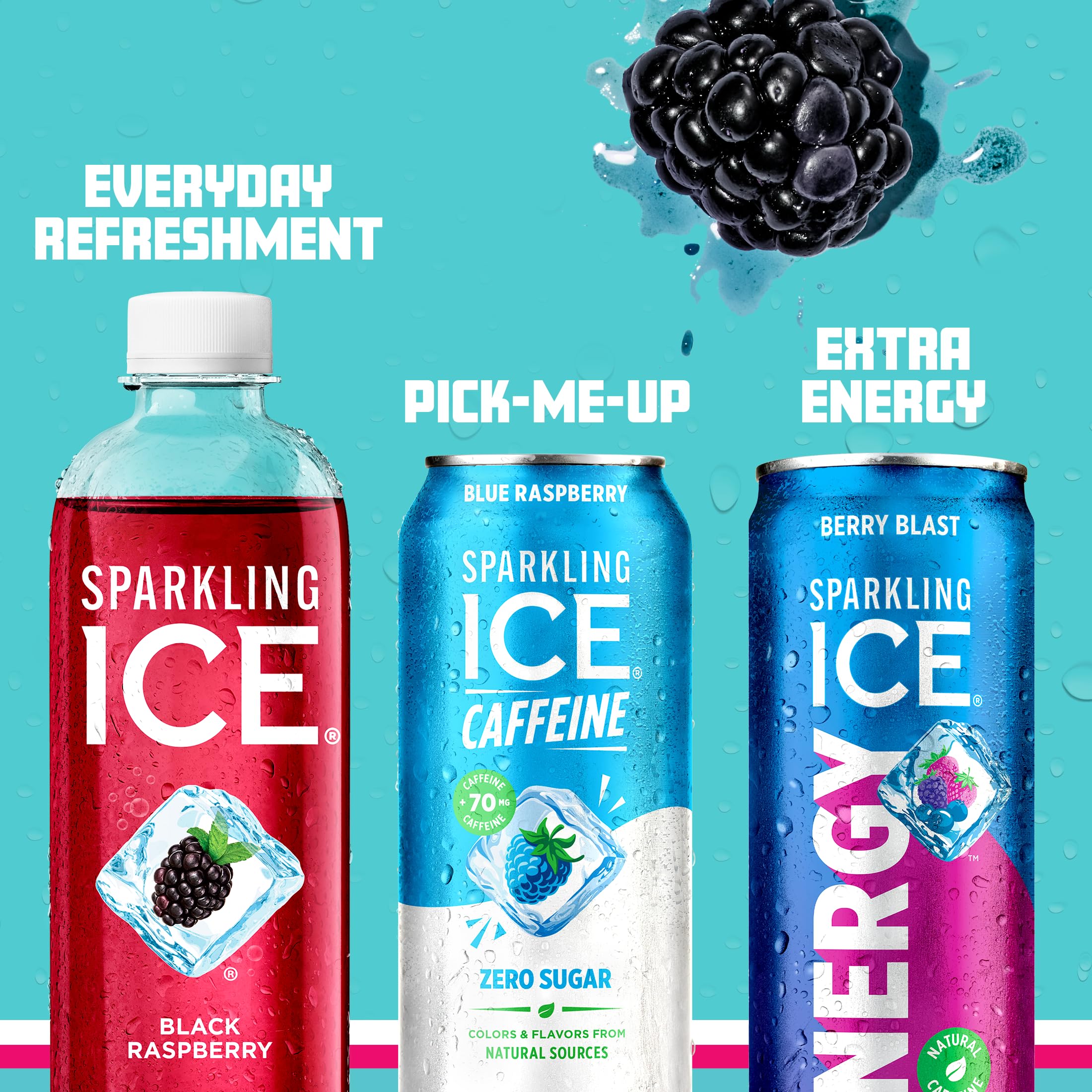 Sparkling Ice lata Strawberry Citrus mezcla frutal y efervescencia