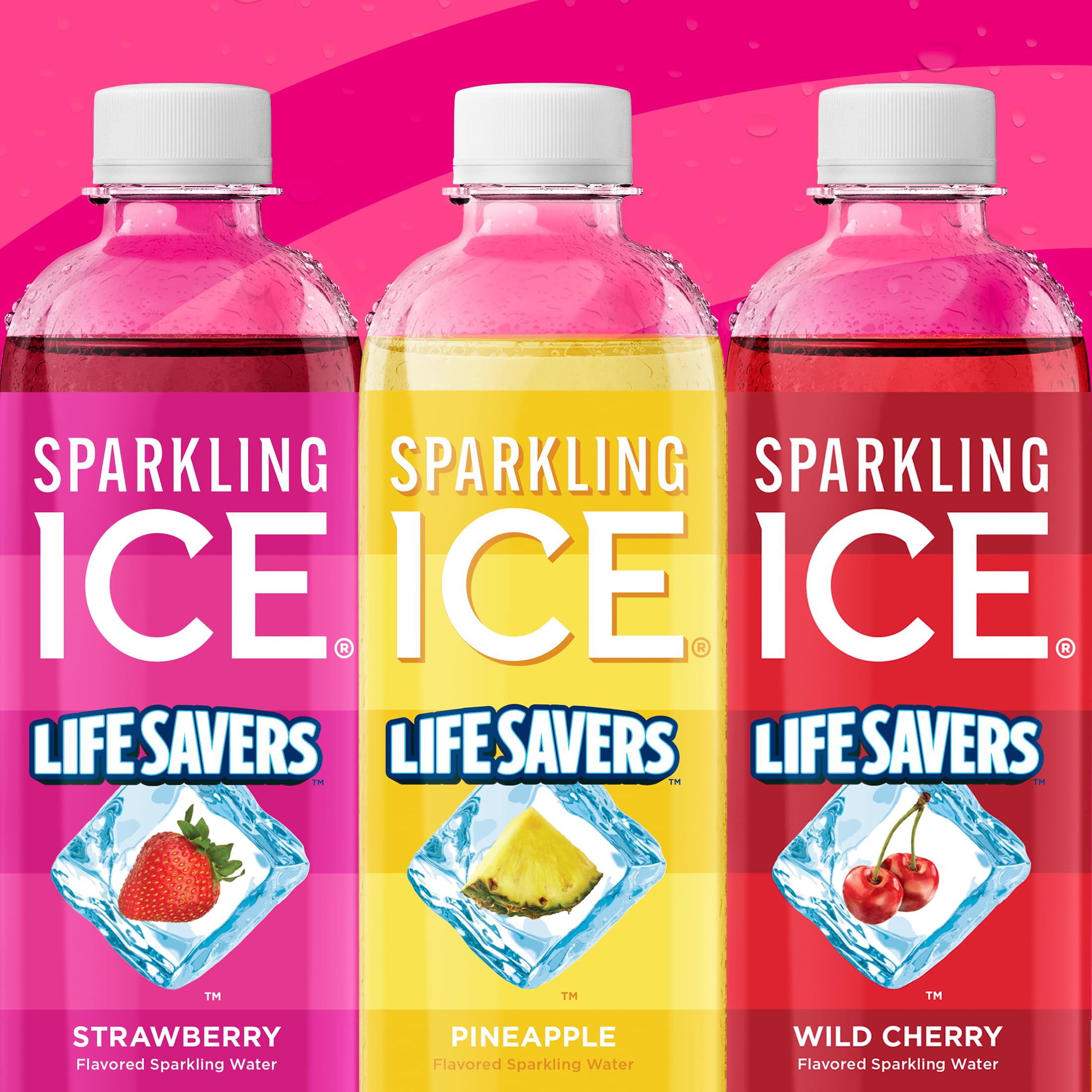 Sparkling Ice servido en vaso como mocktail, aspecto apetecible y bajo en calorías