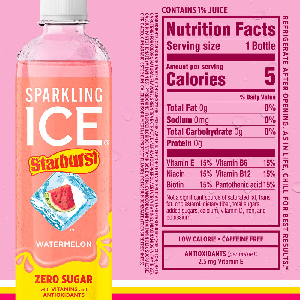 Sparkling Ice botellas en mesa de fiesta mostrando uso social