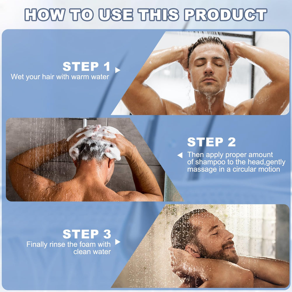 SPARTAN HAIR champú en ambiente de baño mostrando resultado limpio y voluminoso
