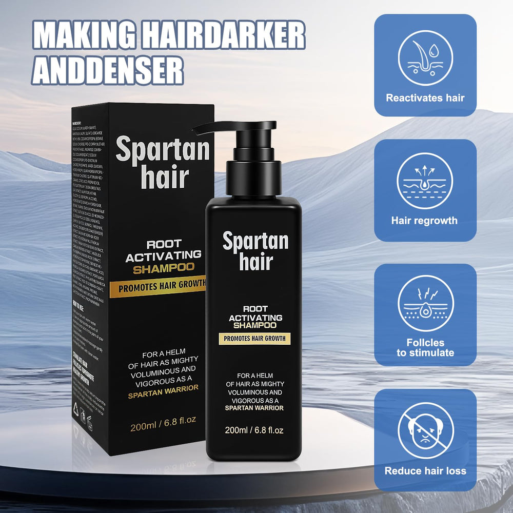 SPARTAN HAIR textura del champú resaltando consistencia ligera y nutritiva