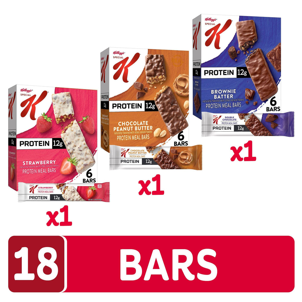 Kellogg's Special K primer plano de la barra mostrando la textura y apetito