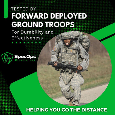 SpecOps Biosciences rollo 15 ft con cinta desplegada, gran cobertura práctica