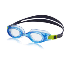 Speedo gafas Hydrospex vista frontal que muestra ajuste cómodo y diseño azul