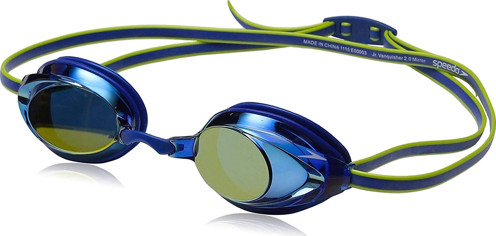 Speedo Vanquisher 2.0 Junior frontal mostrando diseño compacto y rendimiento