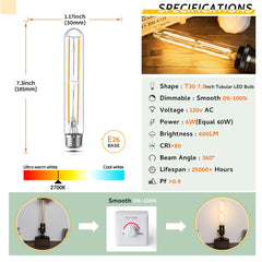 Sphoon detalle del filamento LED que muestra acabado vintage y eficiencia