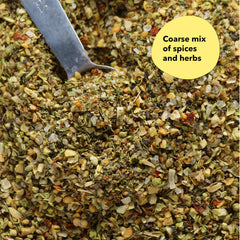 Spiceology mezclada en marinada con aceite y limón para potenciar carnes
