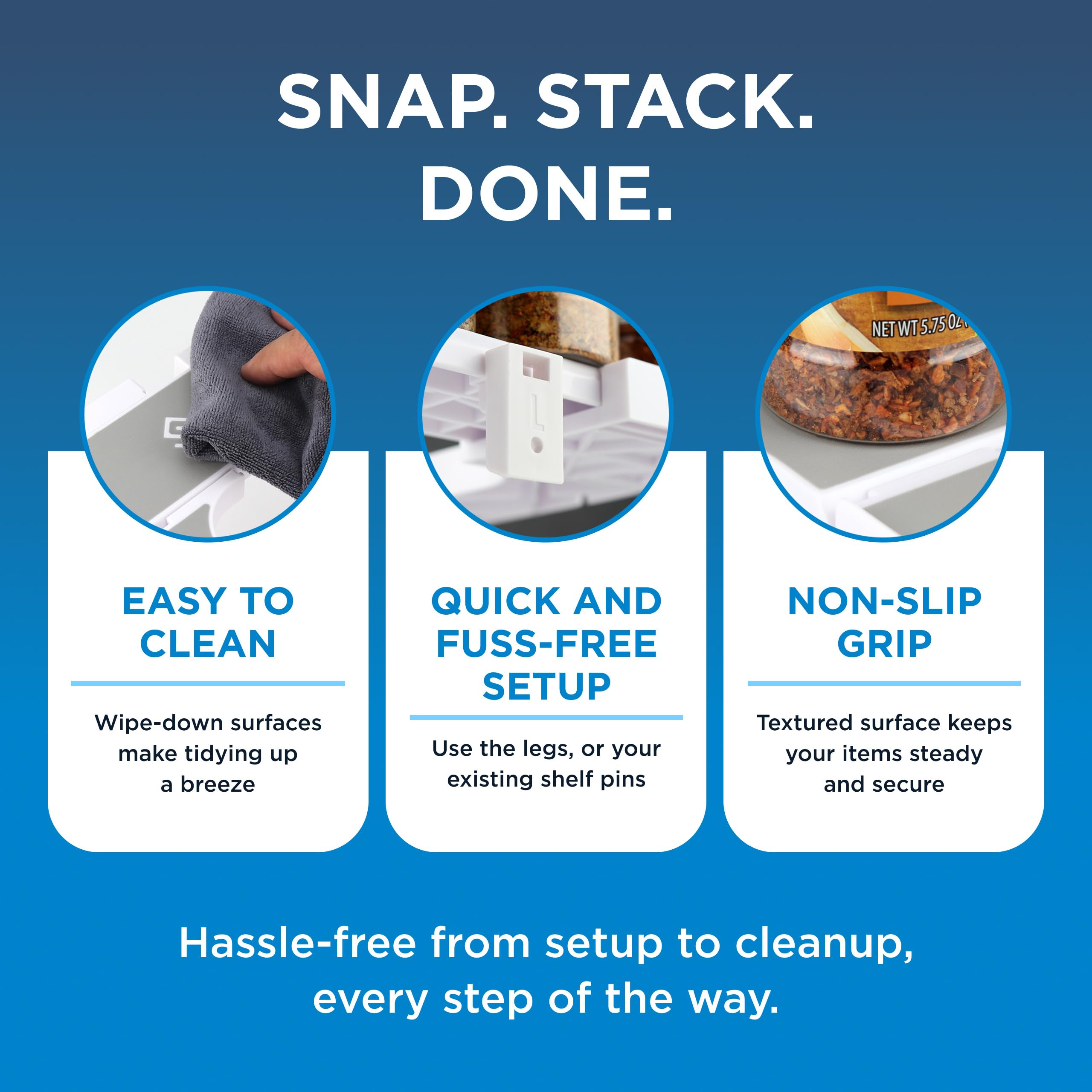 Spicy Shelf primer plano de uniones y materiales de alta resistencia