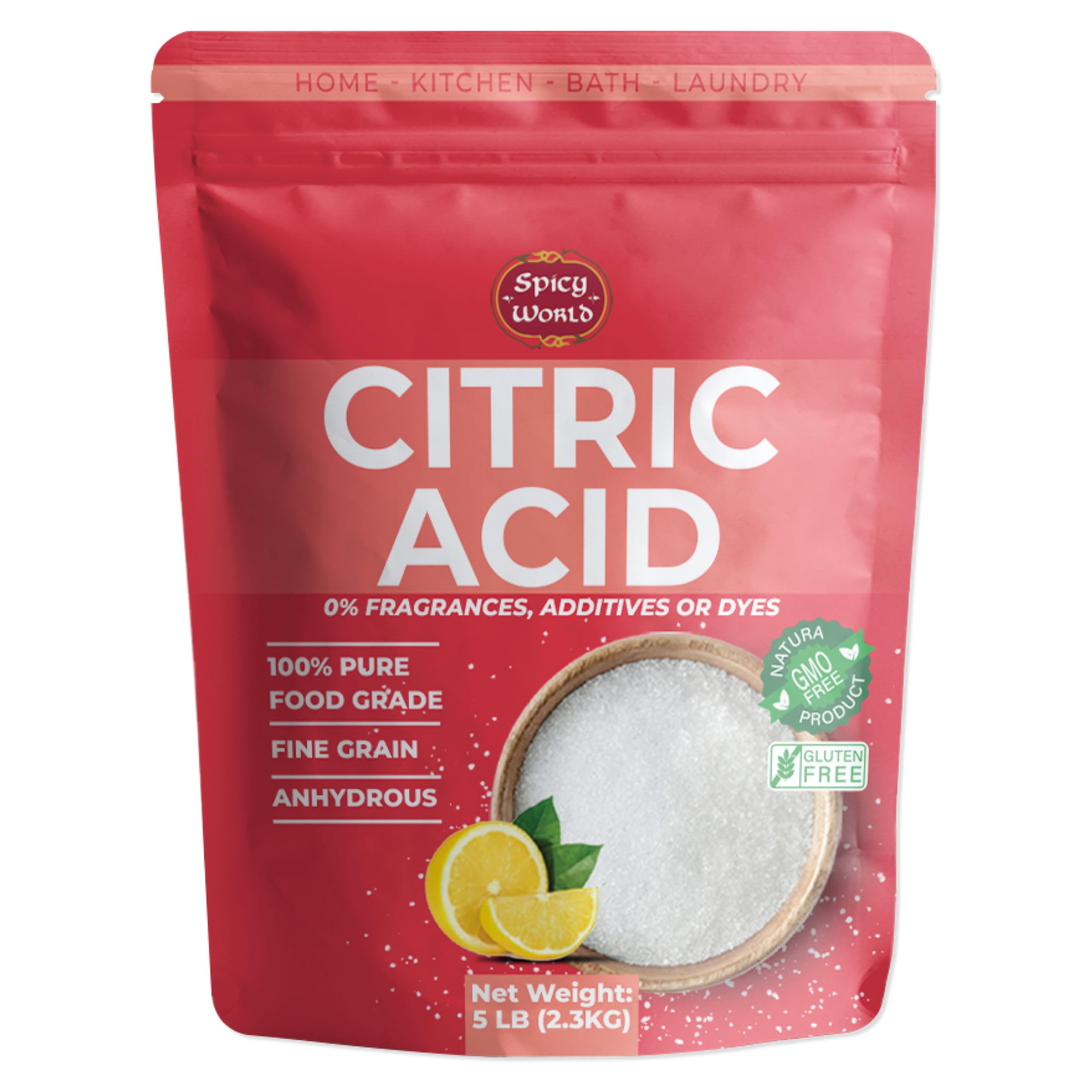 Spicy World cucharada con ácido cítrico para medir recetas con precisión