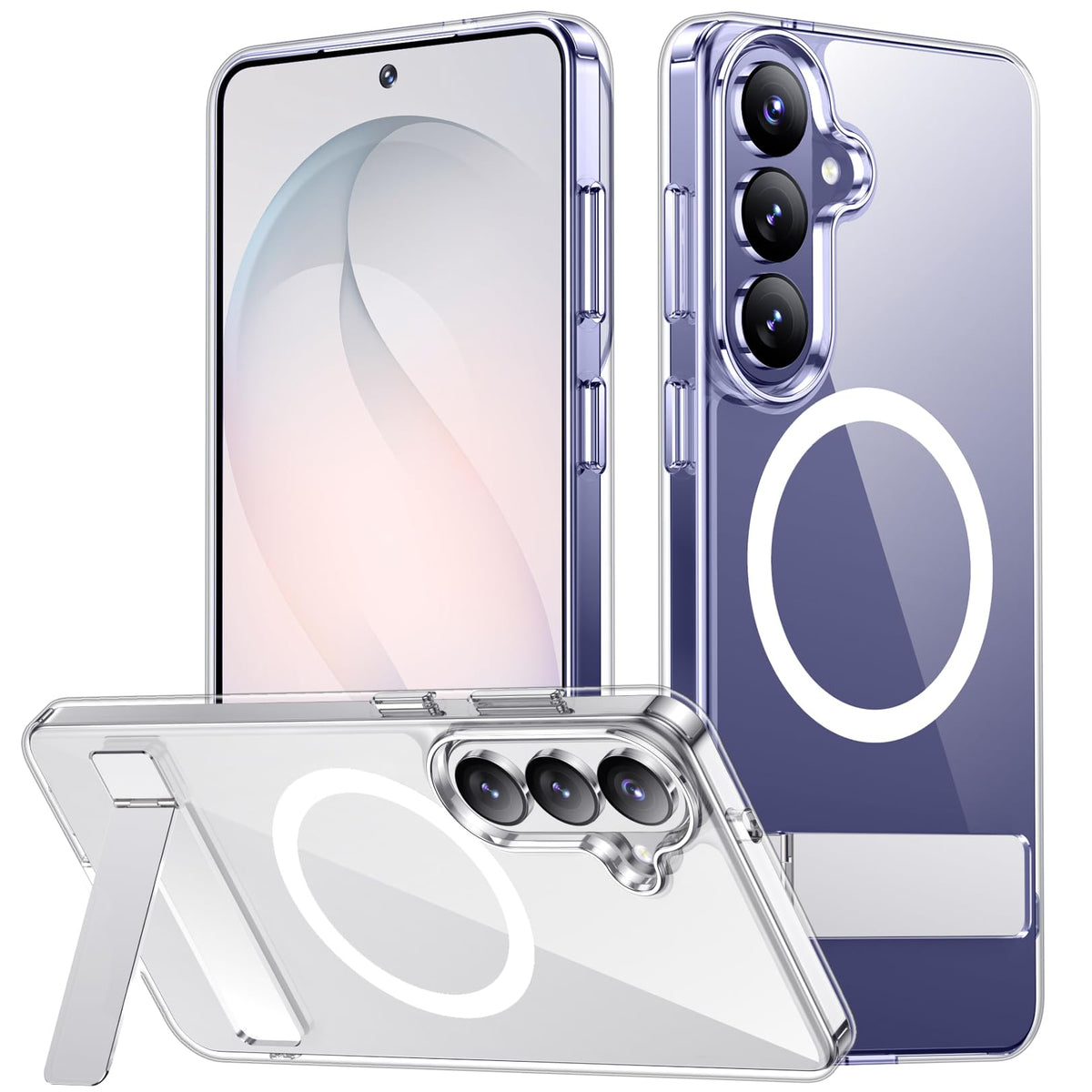 SPIDERCASE vista frontal transparente que protege y muestra diseño del teléfono