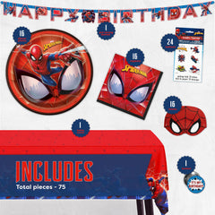 Unique mantel Spiderman extendido protegiendo la mesa y decorando