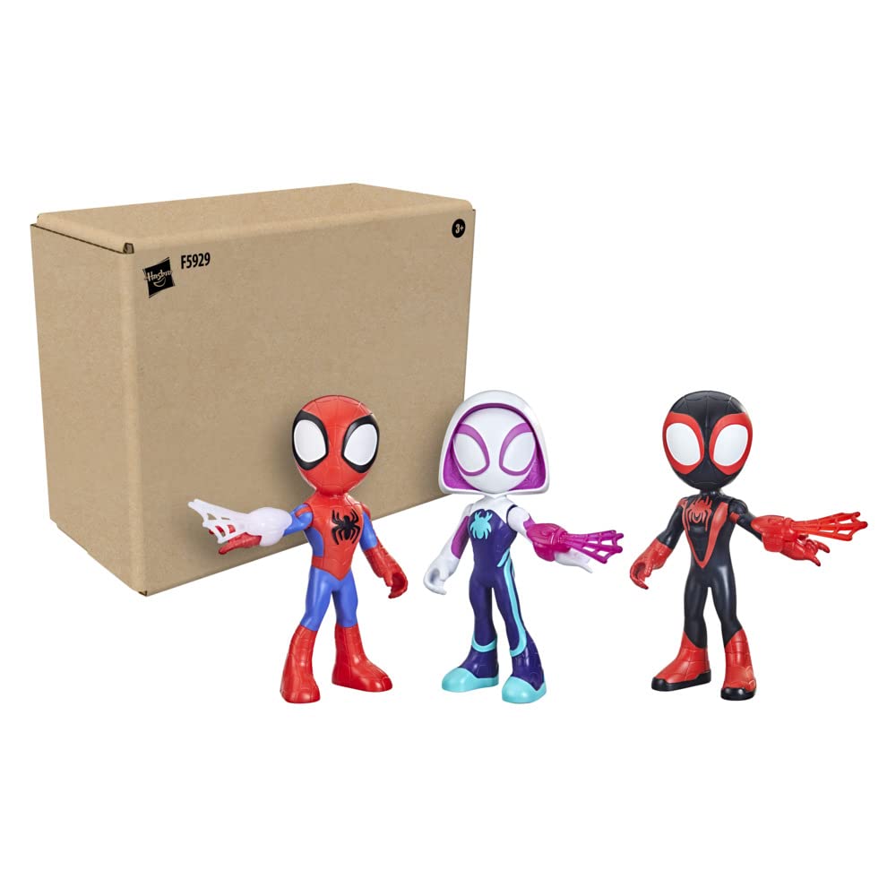 Spidey and his Amazing Friends primer plano de la figura Spidey resaltando articulación y durabilidad